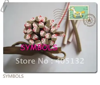 

m-23 Free Shipping 100pcs 5mm Cute Red Strawberry Cupcake Polymer Clay Cane Fancy Nail Art Polymer Clay Cane