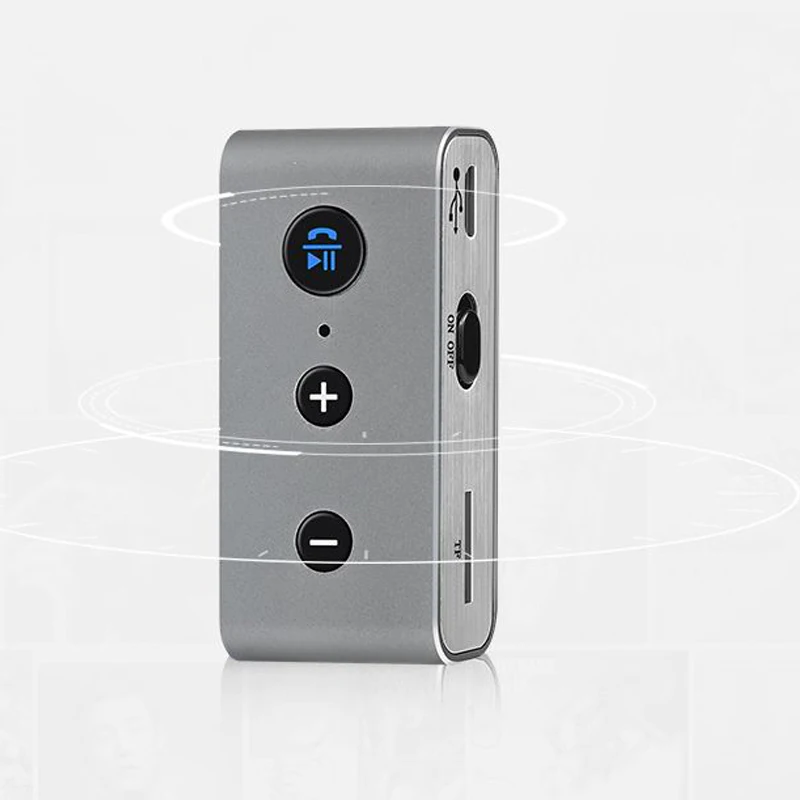Беспроводной Bluetooth 3,5 мм вспомогательный аудиоресивер адаптер стерео Музыка микрофон для дома автомобиля DJA99