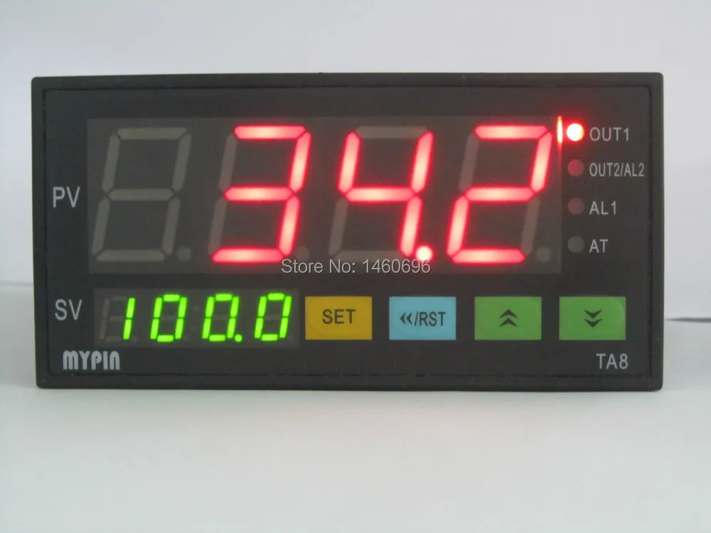 90-256 в AC/DC Цифровой F/C PID регулятор температуры Термостат 72WmmX72HmmX80Lmm TA8-SSR (выход SSR + 2