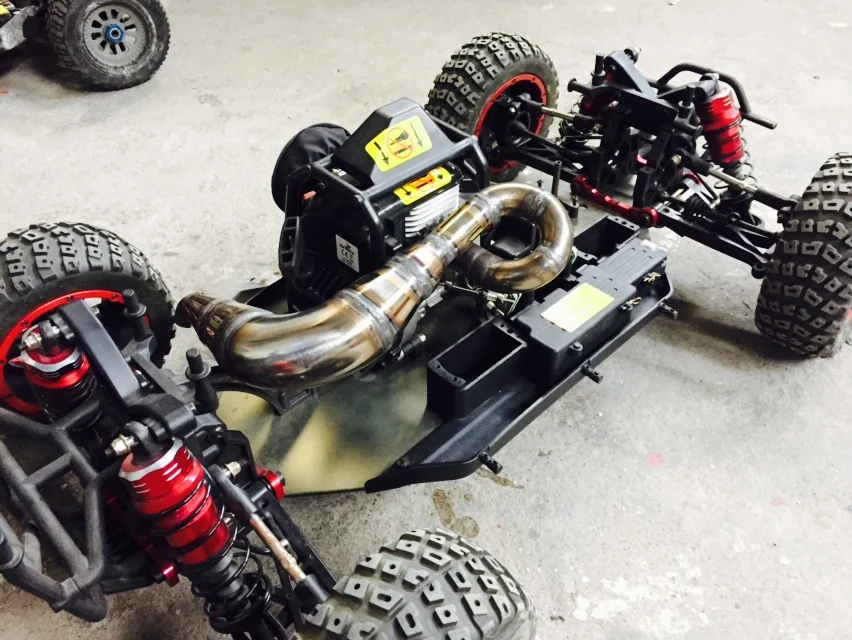 Мощность boost выхлопной трубы для Losi багги для пустыни XL DBXL RCMK XCR