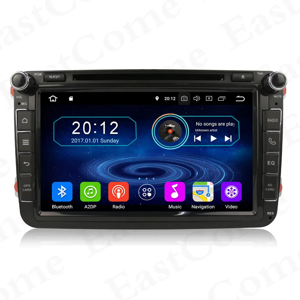 Восьмиядерный Android 8,0 4GB ram автомобильный DVD gps радио плеер для Volkswagen Passat B6 B7 Caddy Tiguan Golf Polo Skoda Yeti превосходный автомобиль