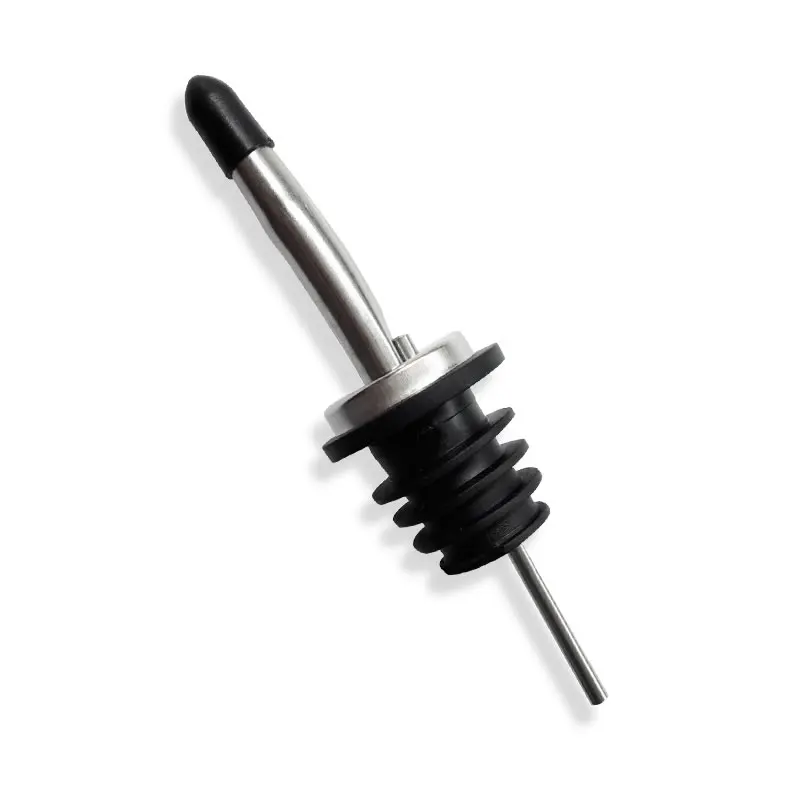 

1Pcs Stainless Steel Whisky Liquor Pourer with Cover Oil Wine Bottle Pourer Cap Spout Stopper Mouth Dispenser Bar Accessories
