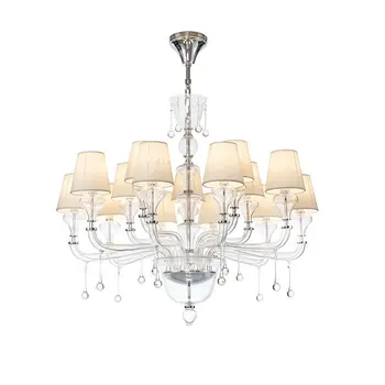 

nordic crystal chandeliers and pendants for room dining living room hotel hall bedroom decorative Kitchen suspension luminaire