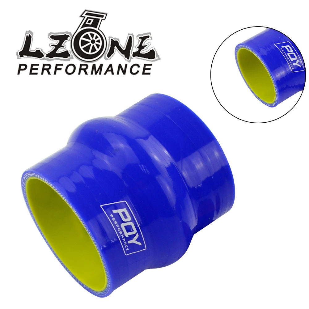 

LZONE - 2.5" 64mm Hump Straight Silicone Hose Intercooler Coupler Tube Pipe with PQY LOGO BLUE & YELLOW JR-HSH0025-QY