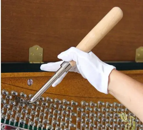 Piano small Tuning hammer( straight bar/soft maple handle)