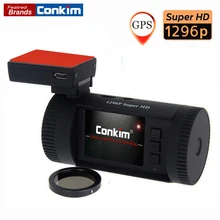Conkim Car Dash Camera DVR Ambarella A7LA50 Super HD1296P Car DVR GPS Dash Cam Auto Video Recorder Mini 0826 CPL