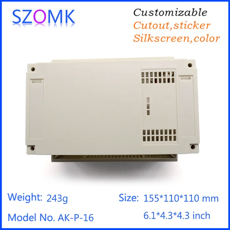 Szomk пластиковая PLC din rail электронная коробка промышленная (1 шт.) 155*110*110 мм