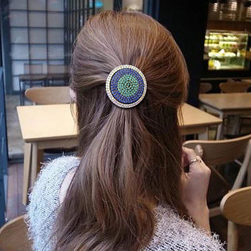 

New Style Boho Jewelry Bohemian Hair Accessories Rhinestone Hair clips Tiaras Round Hair Bands For Women