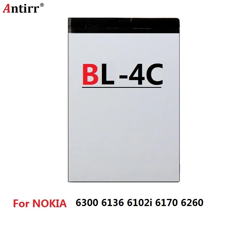 

Antirr phone Battery BL-4C For Nokia 6100 6300 6260 6125 6136S 6170 6301 7705 7200 7270 8208 BL4C Lithium Replacement Batteries
