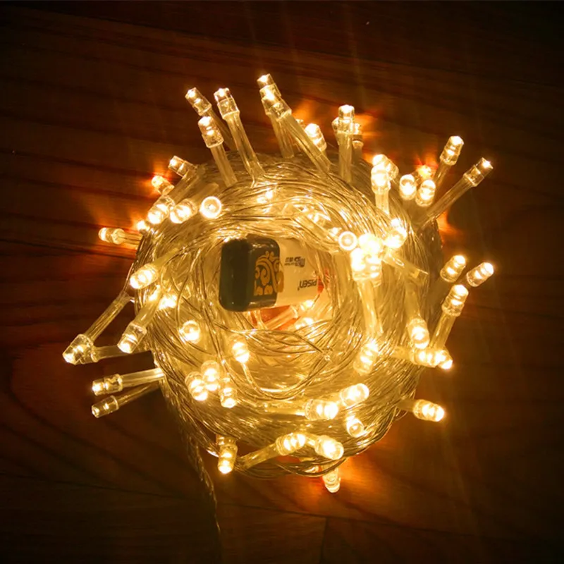 HZFCEW 10M 20M 30M 50M 100M Fairy LED String Light AC110V/220V Outdoor Waterproof Christmas Lights Holiday Wedding Party Use | Лампы и