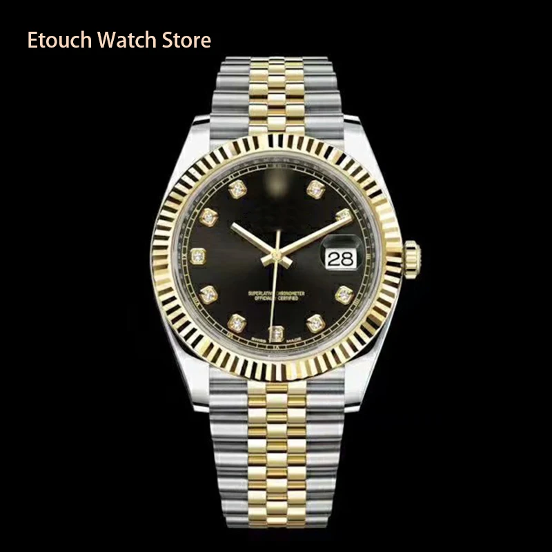 

Black Gold Case Brand Mechanical Watches Design Bezel Golden Watch Mens Watches Montre Homme Clock Men Automatic Skeleton Watch