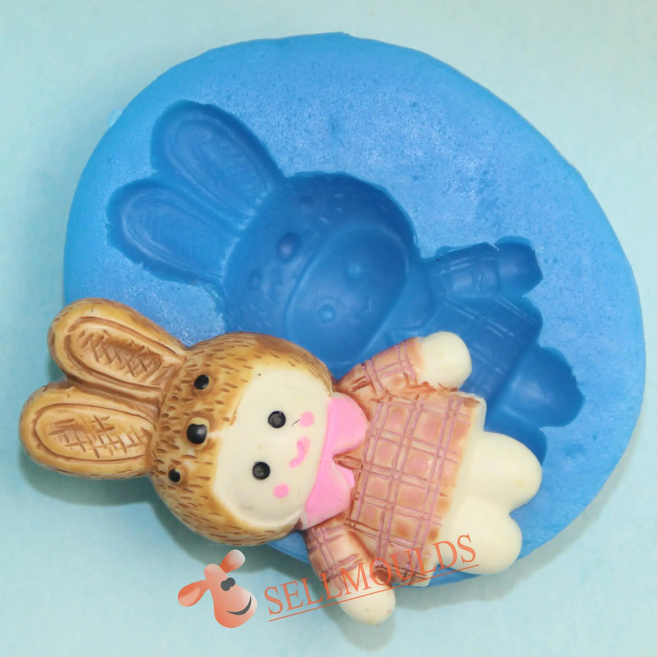 2015 Bunny Rabbit Silicone Cake Mold Fondant Cake Decorating Tools Silicone Cake Mould on