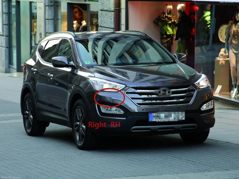 Для hyundai Santa fe DM 2013- Santafe передний бампер фара крышка сливного отверстия фара очистка Насадка крышка