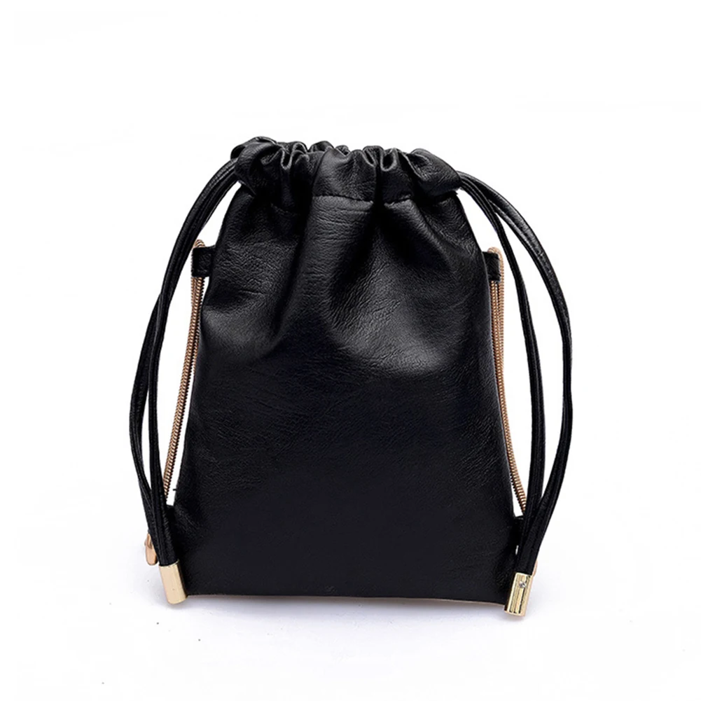 Cheap Vintage Drawstring Bucket Bag PU leather Ladies Shoulder Bag Women Messenger Bags ...