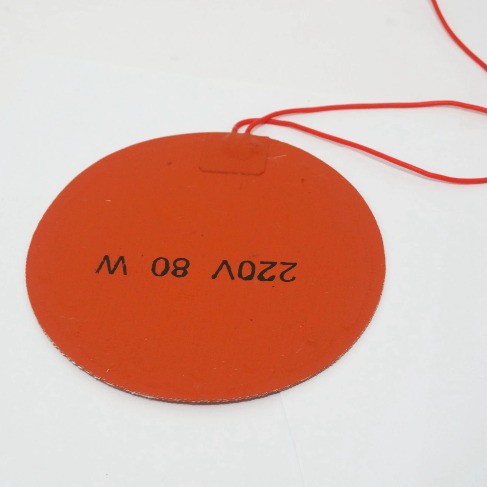 220V AC 150mm 80W Round Flexible Waterproof Silicon Heater Pad For Oil Tank