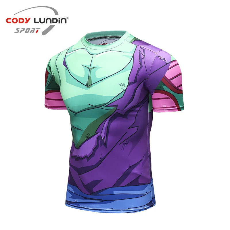CODY LUNDIN, новинка, мужская летняя спортивная PRO футболка с коротким рукавом, фитнес, Rasgard, одежда для бега, быстросохнущая, Rashgard - Цвет: Style 1