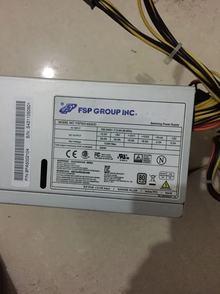 

FSP500-60GHC, FSP500-60HHC (85), RPG-4514-00 industrial power supply