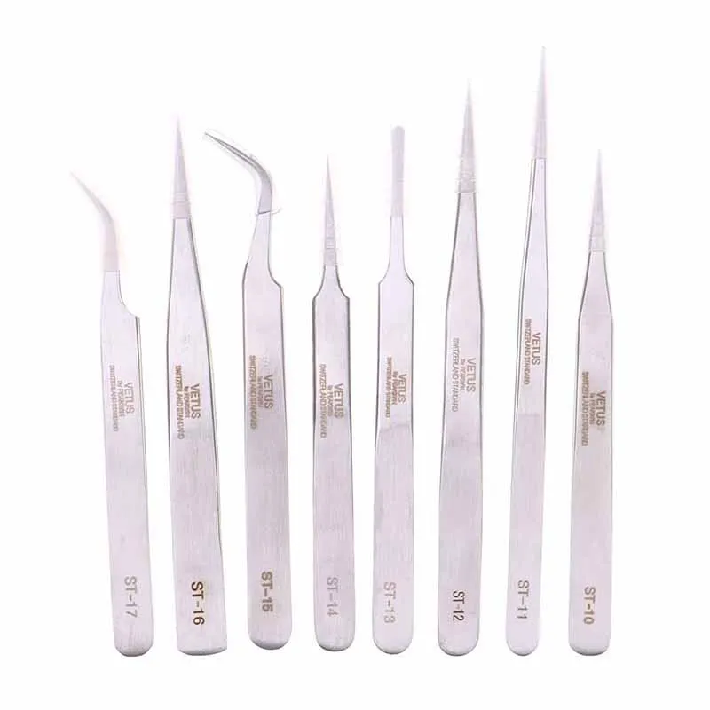 

1pcs Stainless Steel Flower Eyebrow Tweezers Eyelash Curved Extension Nail Art Manicure Makeup Decoration Tools Eyebrow