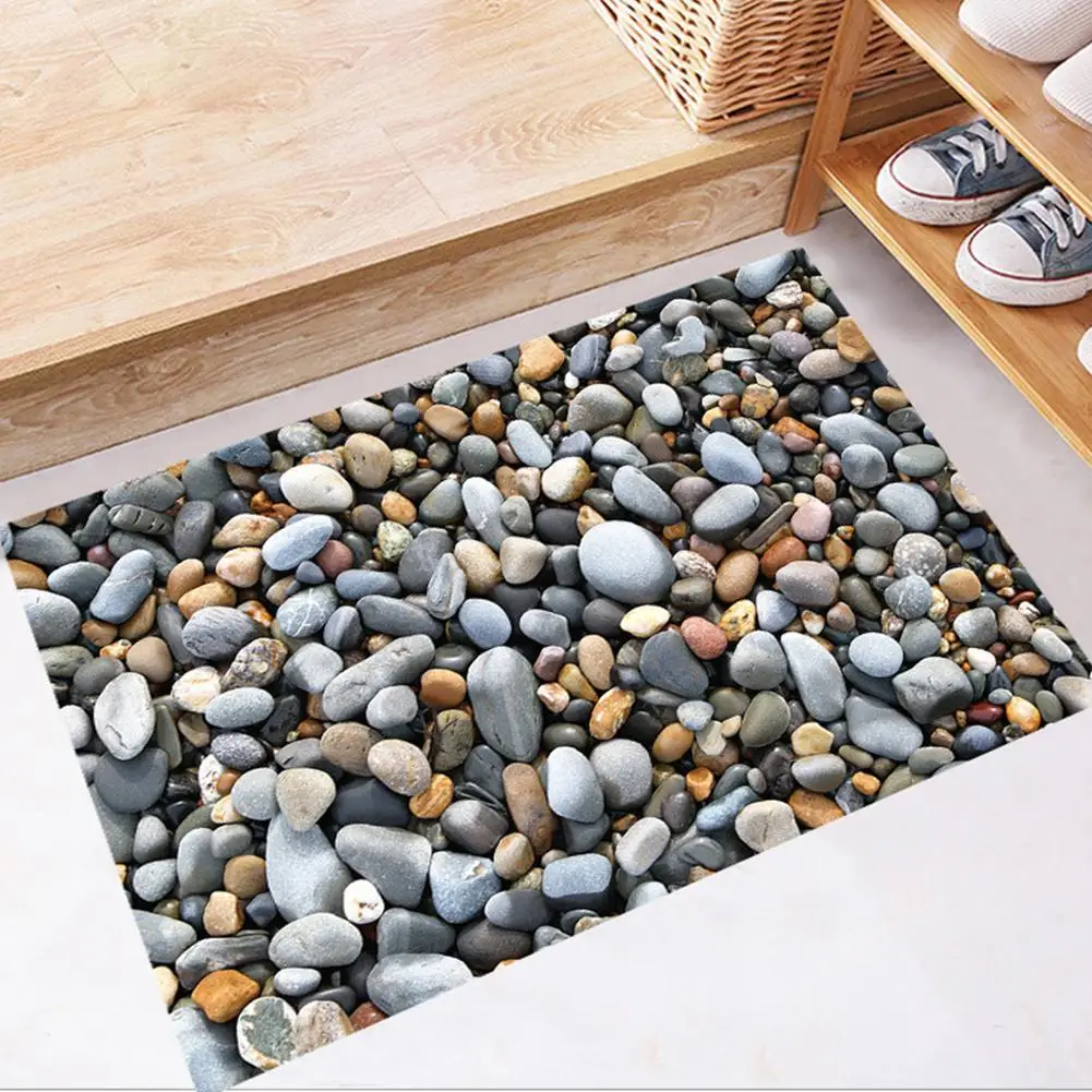 3D Cobblestone Floor Sticker 50*70cm Removable Mural Decals Wall Decor Vinyl DIY Modern Art Living Room Bathroom Decoration | Дом и сад