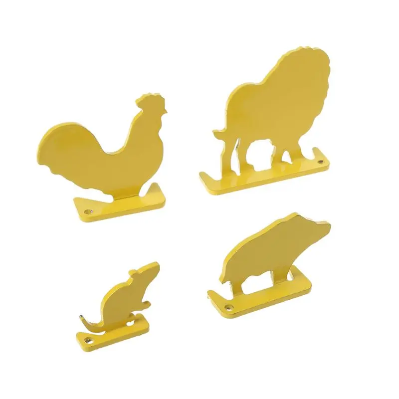 

1 Set Shooting Target Animal Shape Outdoor Hunting Practice Decor Mini Catapult Tactical Airsoft Accessory Aluminum Alloy W20