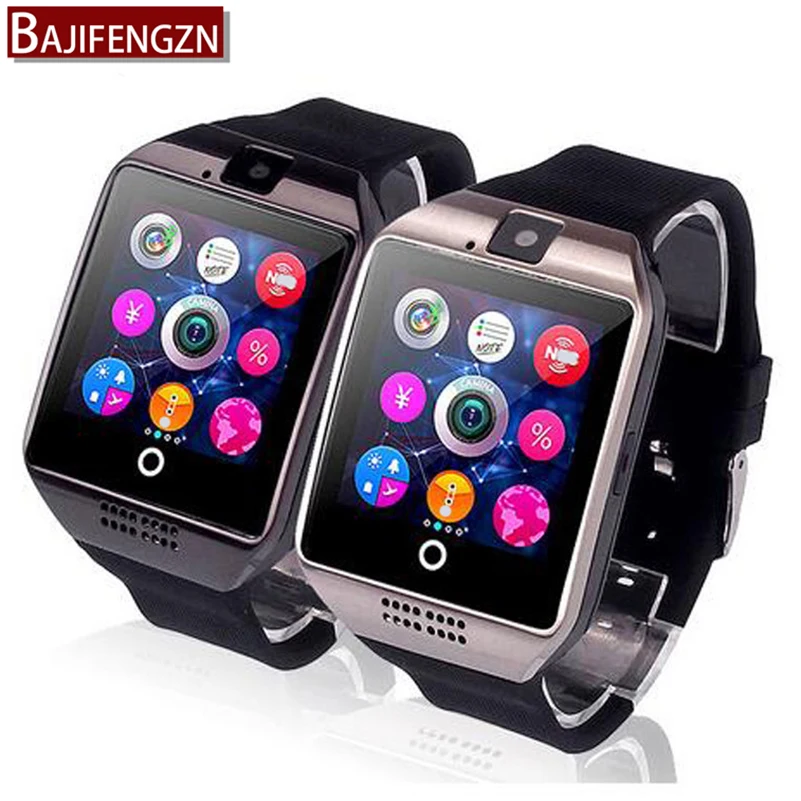 Smart Watch Q6 Plus Clock Sync Notifier Support Sim SD Card Bluetooth Connectivity font b Android