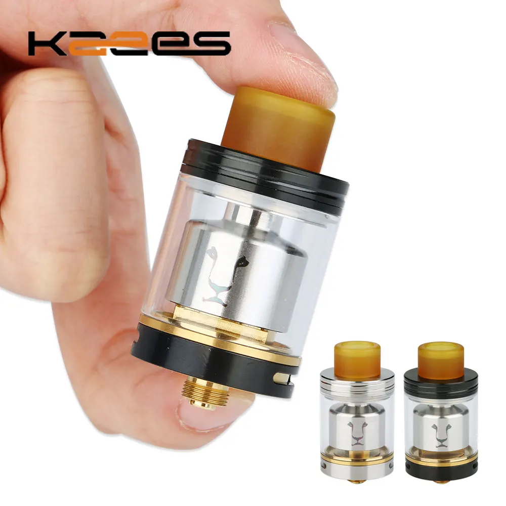 

Original KAEES Solomon RTA 4ml Capacity Tank with Pure Gold-plating Wire Platform & Convenient Top Filling E-cig Vape Atomizer