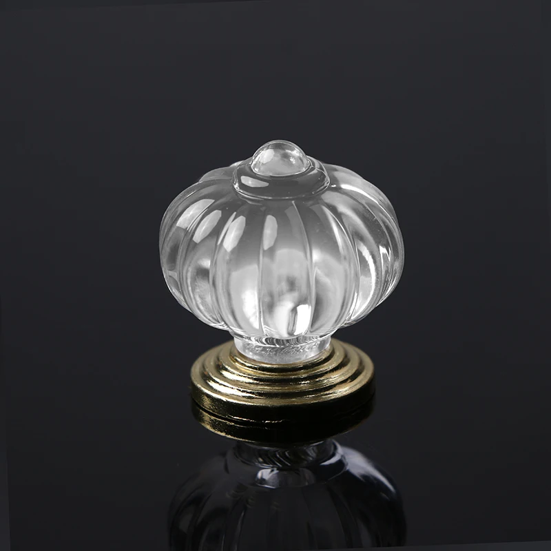 5pcs 25mm Clear Crystal Glass Door Knob Cupboard Drawer Pull Handles Modern Furniture