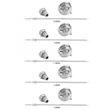 Пистолет-распылитель с жидким наконечником, 3 шт., насадка из нержавеющей стали, Наконечник иглы, аксессуар, подходит для W-101, пневматический пистолет-распылитель