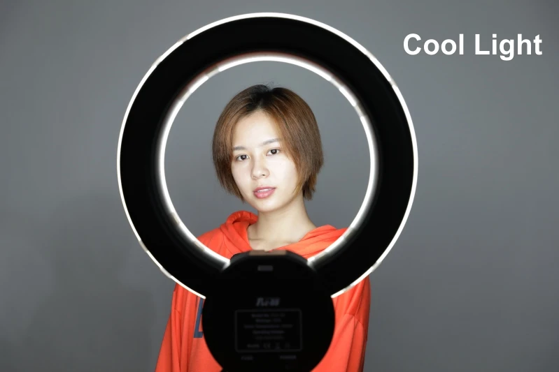 55 Вт мягкие кольца освещения 5600 К Портативный видео селфи свет для Студийная фотосъемка с телефон кронштейн + фильтр