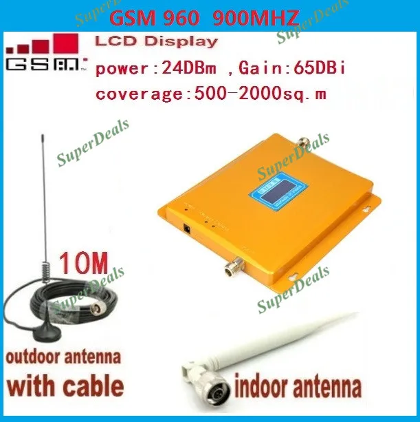 

LCD Display GSM 900Mhz Mobile Phone Signal Repeater/ Booster/Amplifier, Cell phone GSM signal repeater ,+ Power Supply + Antenna