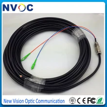 Открытый 3 м 2 ядра SM SC/APC-SC/APC Волоконно-оптический водонепроницаемый соединительный кабель, SC/APC открытый бронированный волоконно-оптический кабель