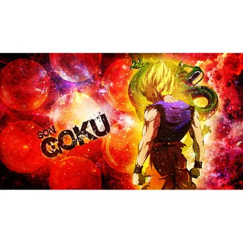 

( GOKU Playmat) Limited Edition 35X60CM Custom Playmat Cards Game Animation Playmat