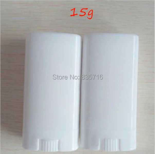 

(20pieces/lot) 15g WhiteFlat empty lipstick tube DIY lip balm tube with big Volume Deodorant tubes with free shipping BP02
