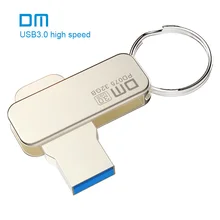 Free shipping DM PD075 NEW 16GB 32GB 64GB USB Flash Drives Metal USB 3.0 High-speed Pen Drive Write From 10mb/s-60mb/s