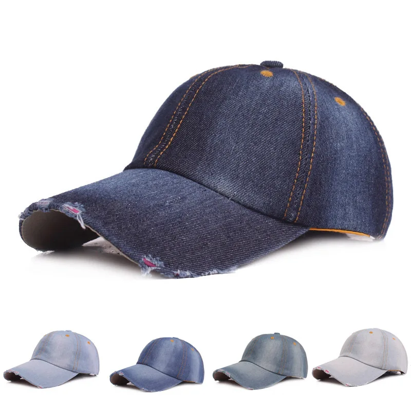 Unisex Ladies Baseball Cap Cowboy Hats Baseball Cap Lining Fall Denim