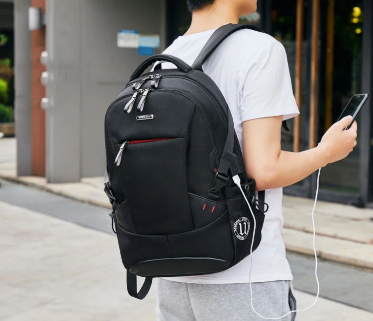 new men's backpack British fashion and leisure college style high quality multi-function large capacity design