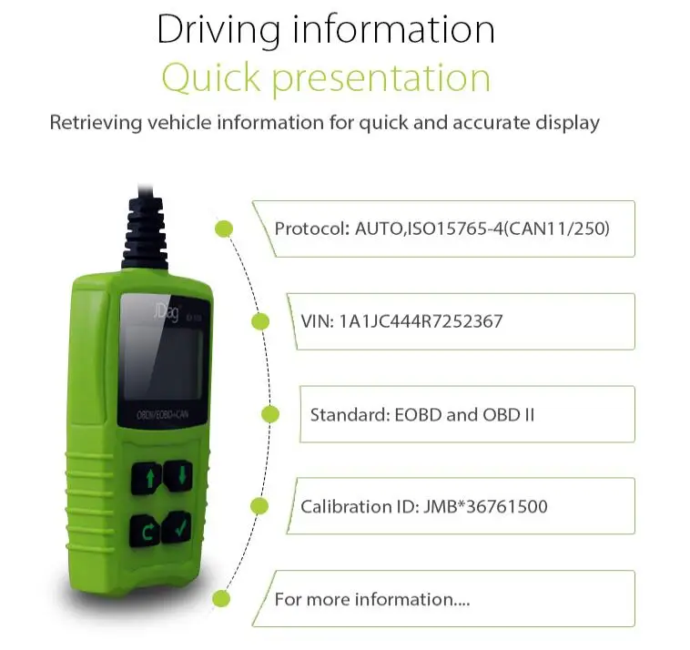 Новейший Jdiag JD101 считыватель кодов JD-101 OBD/OBD2/EOBD автоматический сканер JD101 автомобильный диагностический инструмент лучше чем MS509/ELM32