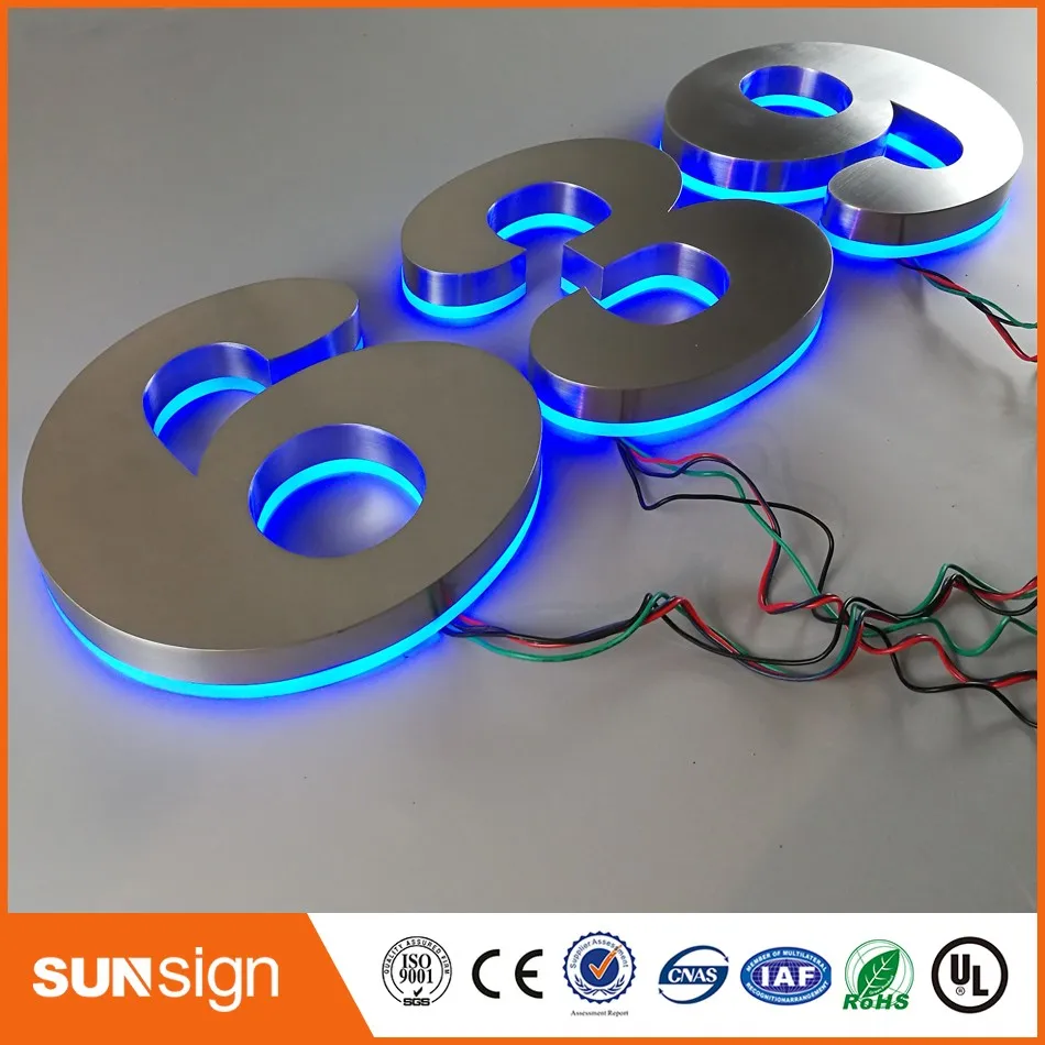 

Beautiful Entrance Gate Accessories LED House Numbers and letters & Apartment LED Numbers and letters