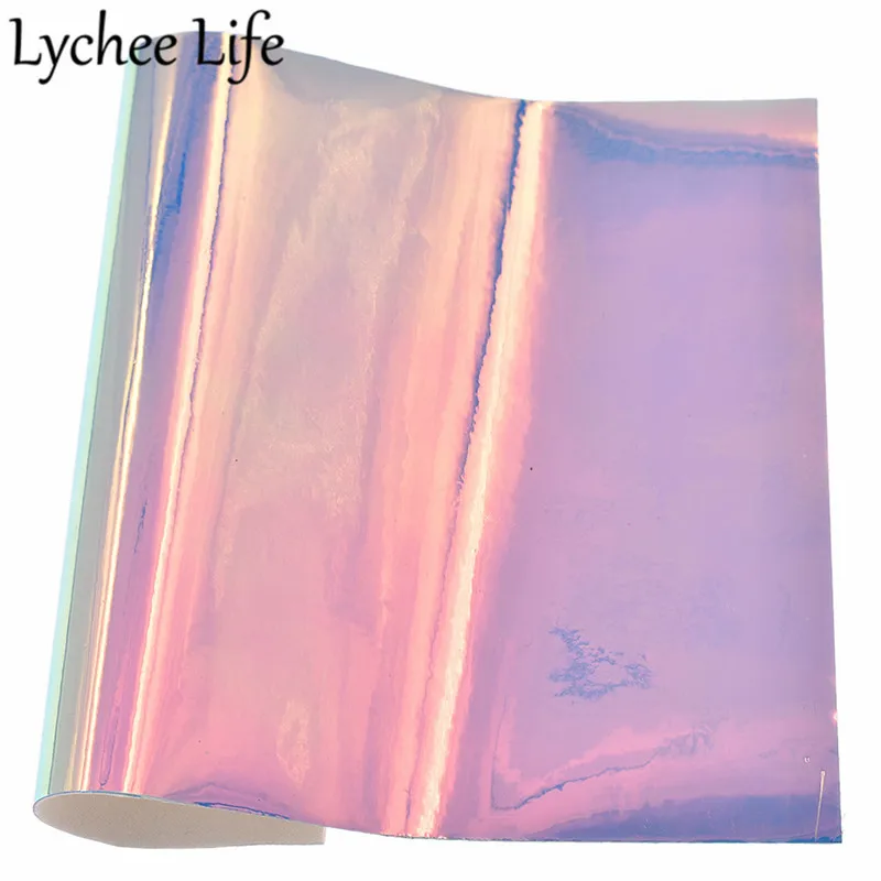 Lychee Life A5 искусственная кожа ткань цветная прозрачная Сделай Сам современная