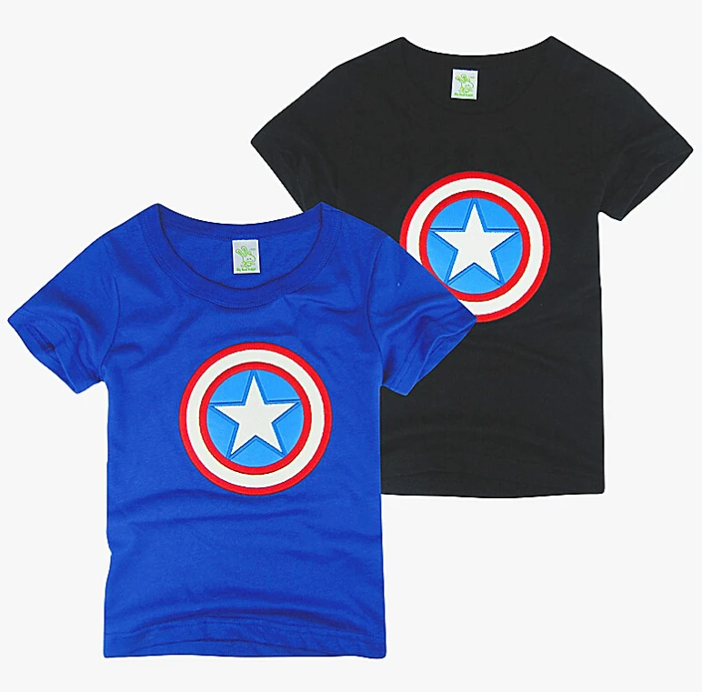 

Baby boys T-shirts kids children short sleeve cotton Captain America t shirt boy tee shirts