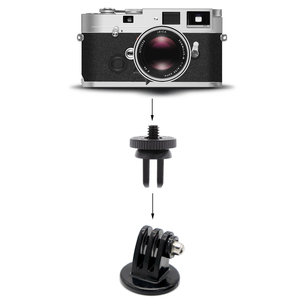 Адаптер для штатива GAQOU 1/4 ''для Gopro Hero 7 6 5 Session mi Yi 4K SJCAM SJ4000 Eken H9 аксессуары экшн