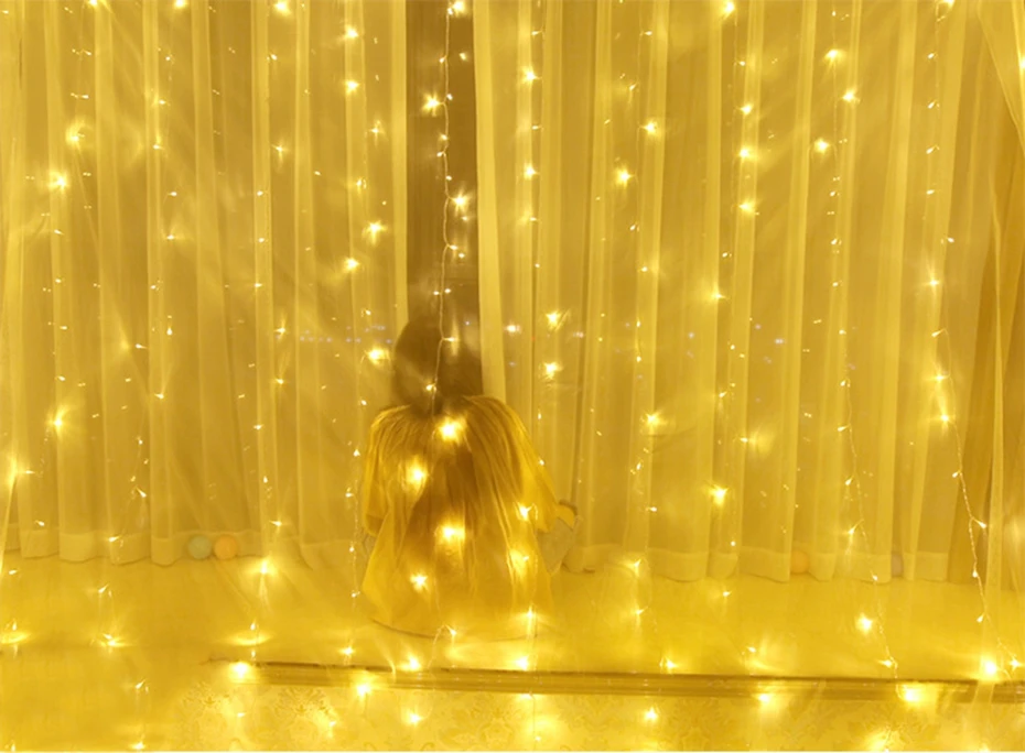 YINGTOUMAN 3X3 м рождественские гирлянды светодиодный гирлянды покупающий агент Фея рождественские вечерние Сад Свадебные декоративные шторы огни
