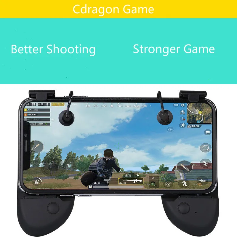

Cdragon Phone Gamepad Trigger Fire Button Aim Key Smart phone Mobile Games L1R1 Shooter Controller V3.0