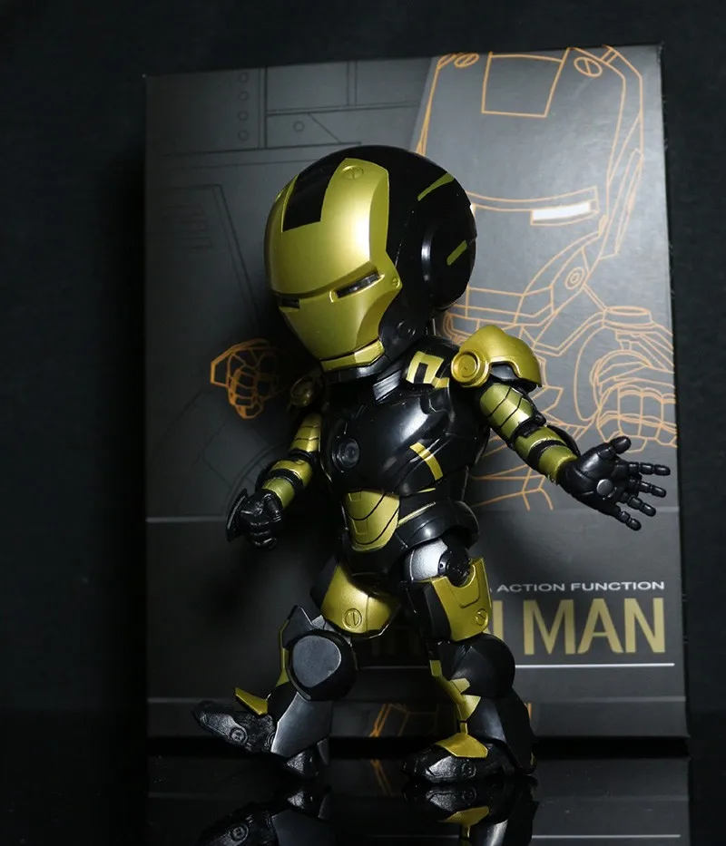 

Action Figure Iron Man 2 Edition Sound Control Light & Action Function 17cm PVC Doll Toys gifts Collectible Model Anime
