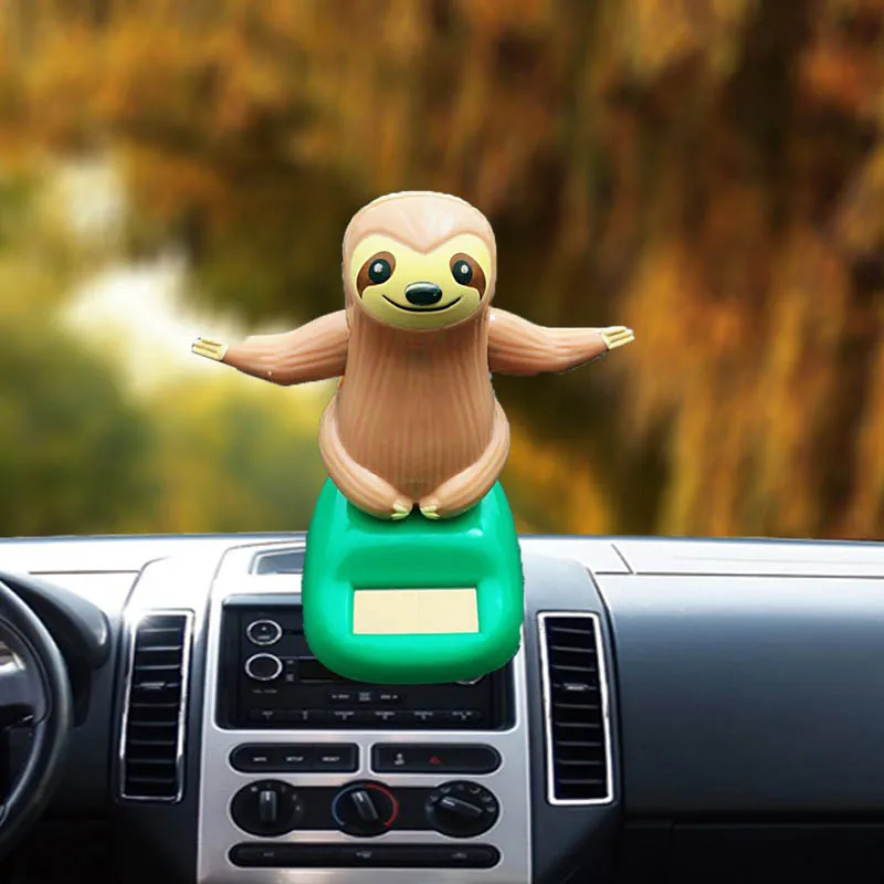 

Car Doll Ornaments Plastic Sloth Creative Halloween Gift Car Decoration Cartoon Cute Shake Head Toy Auto Accessories