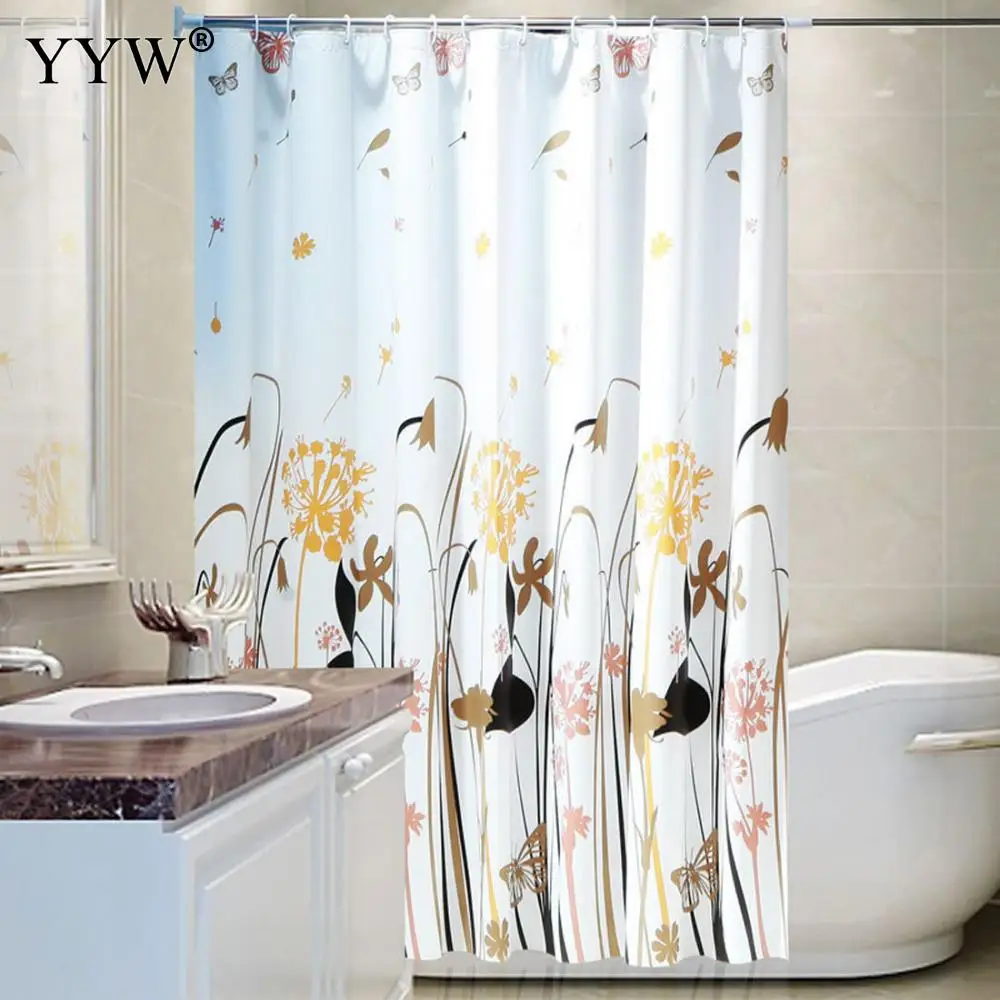 

Nordic Style Bathroom Bath Shower Curtains Peva Bath Screens Moldproof Waterproof Bathroom Products Bathroom Curtain Home Decor