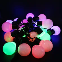 10 м 38 Светодиодный Рождественский свет Новинка 5 см большой шар светодиодный свет для наружного Патио газон пейзаж Сад домашний Свадебный праздник