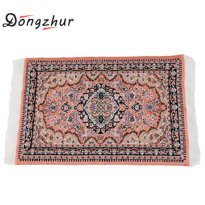 

Dongzhur Light Orange Carpet Mini Turkish Carpet Simulation Toys for 1:12 Doll House Accessories Doll House Decorating Tools