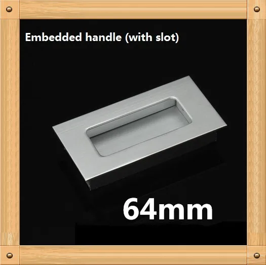 Best Offers Length 73mm Hole Pitch 64mm Aluminum alloy hidden handle Kitchen Furniture handle drawer handle Best Offers Length 73mm Hole Pitch 64mm Aluminum alloy hidden handle Kitchen Furniture handle drawer handle