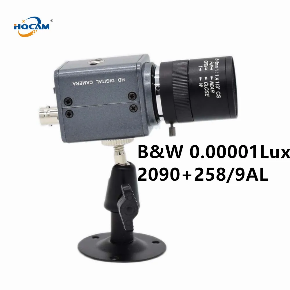 

HQCAM CCD B&W Camera SONY CCD 258AL 259AL Ultral Low Illumination 0.001Lux black and white Camera Industrial inspection camera